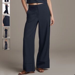 Rhone Horizon Pants Wide Leg Navy Blue Trousers Size 6
